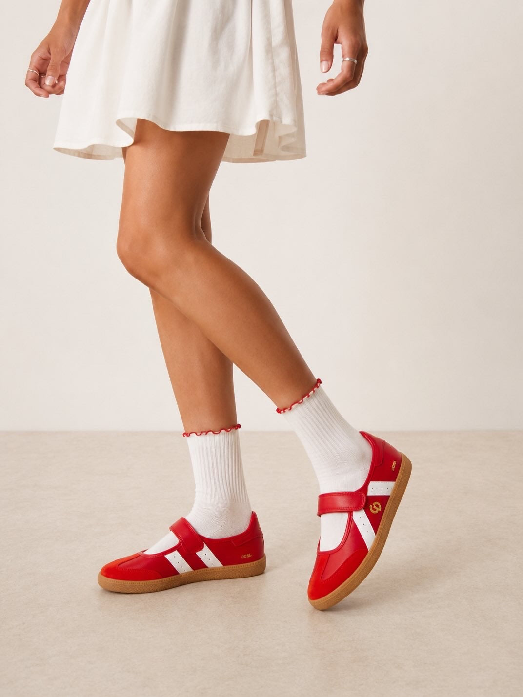Goodsole 2001 Parlay Leather Suede Mary Jane Sneakers