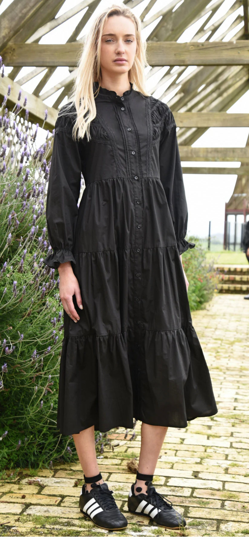 Trelise Cooper Just a Trace of Lace Dress Black or Maroon