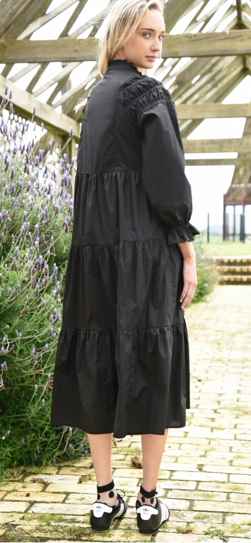 Trelise Cooper Just a Trace of Lace Dress Black or Maroon