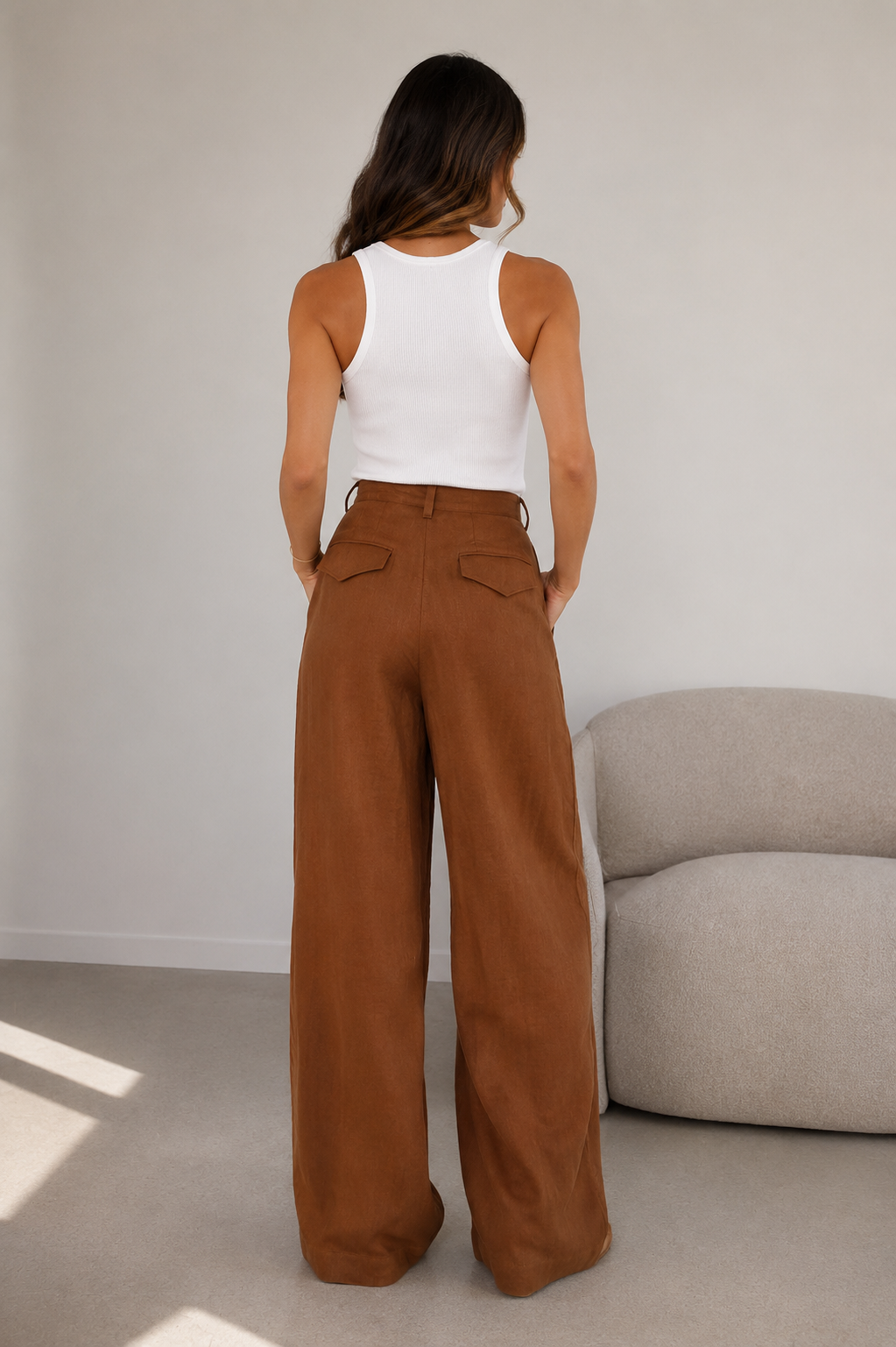Adorne Karmine Linen Pants