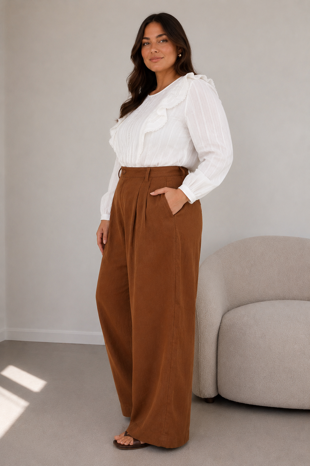 Adorne Karmine Linen Pants