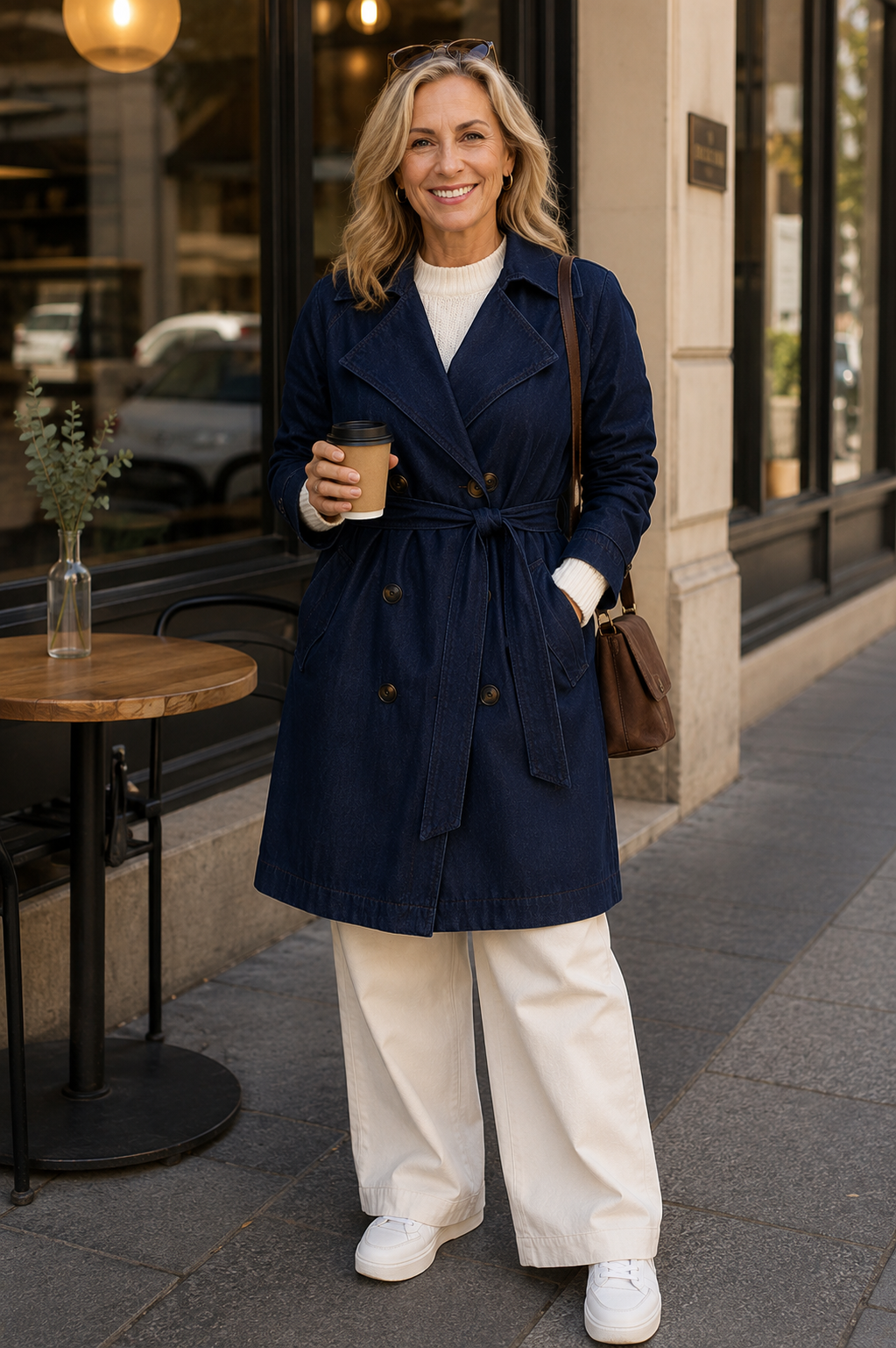 Adorne Paris Denim Trench