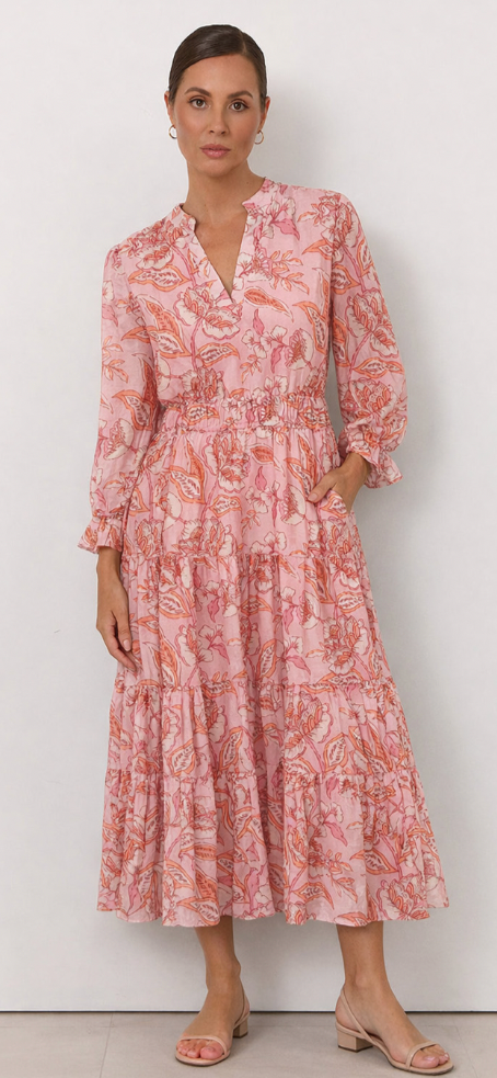 Liberty Rose-Blush Boho Dress