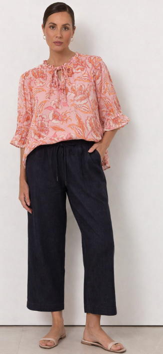 Liberty Rose-Blush Boho Blouse