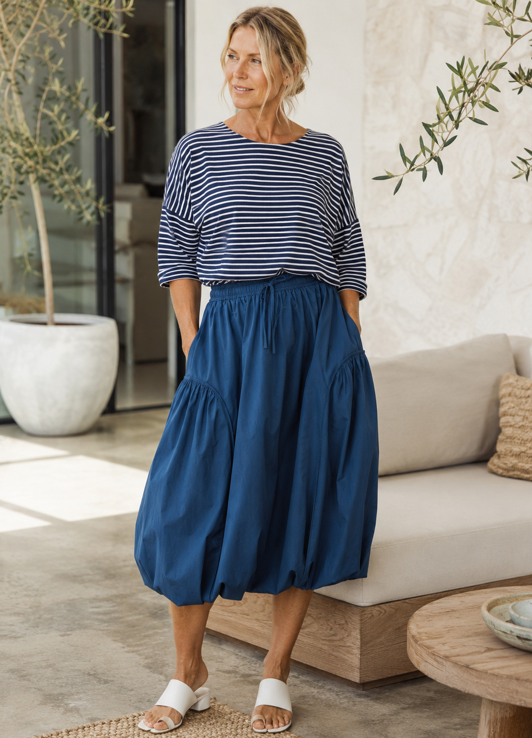Zaket & Plover Balloon Skirt Ocean