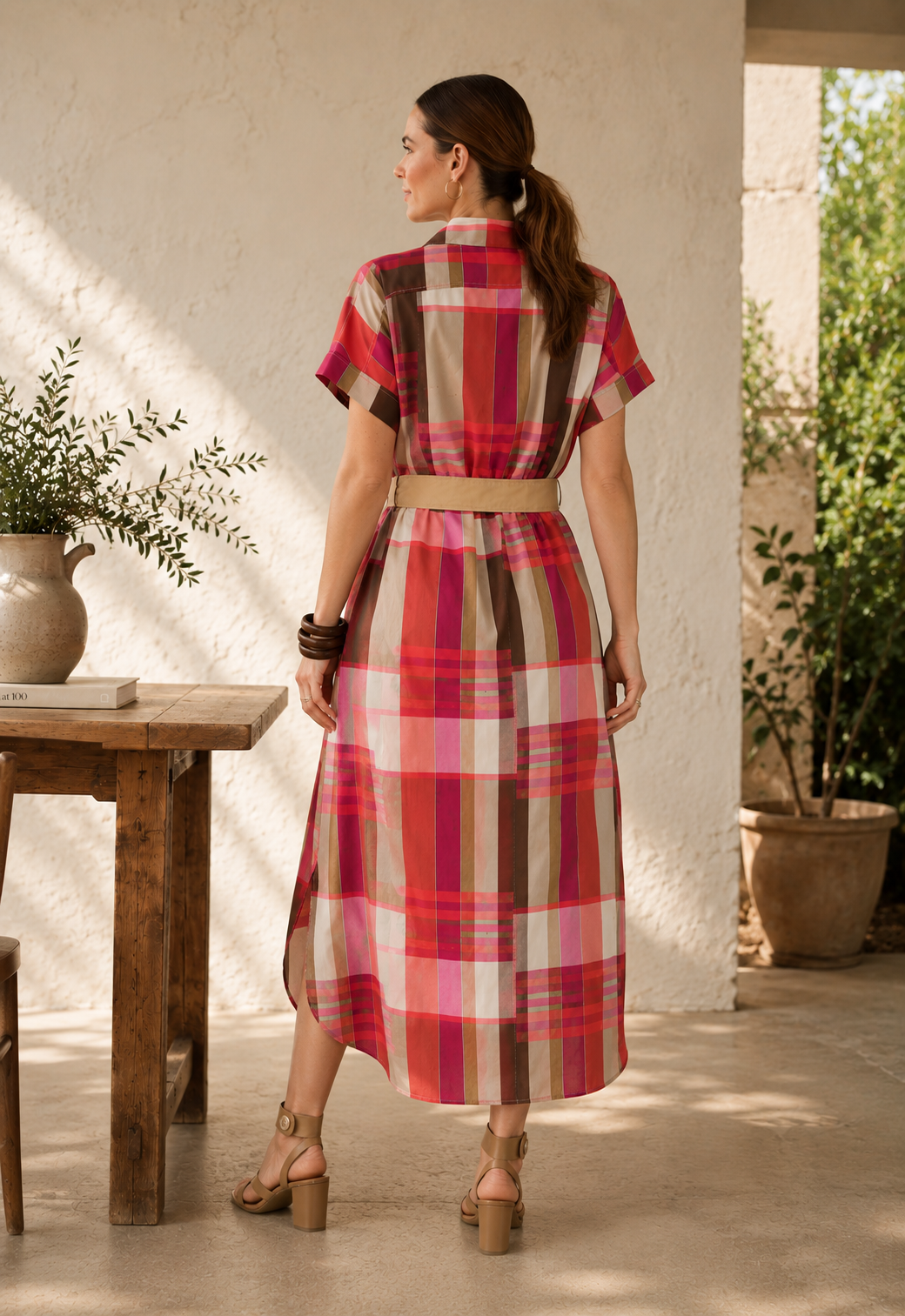 Zaket & Plover Checked Dress