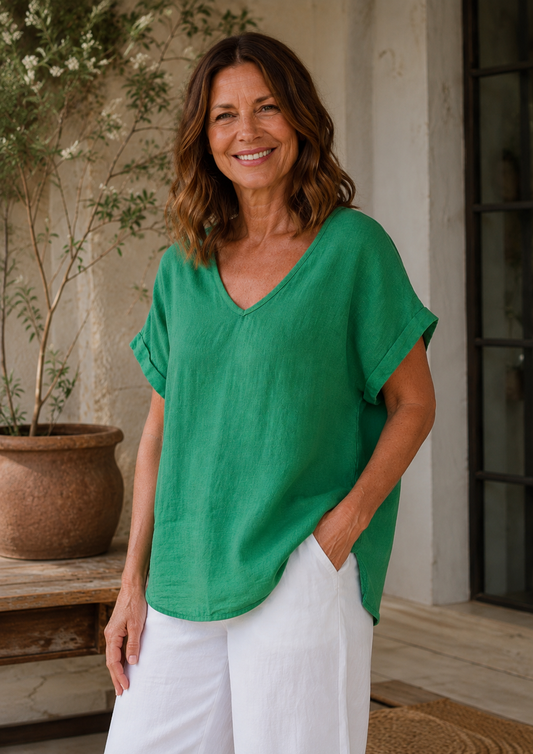 La Strada Gucci Blouse Green LST19-237