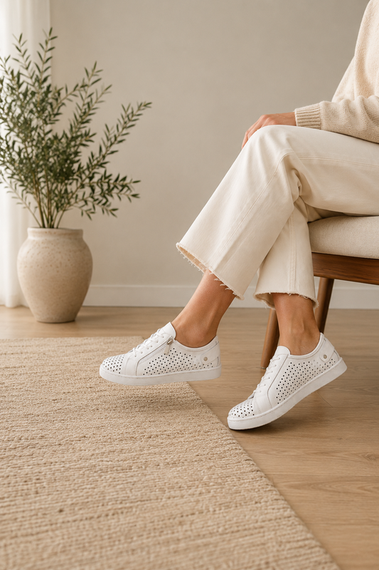 Cabello White Sneakers EG17