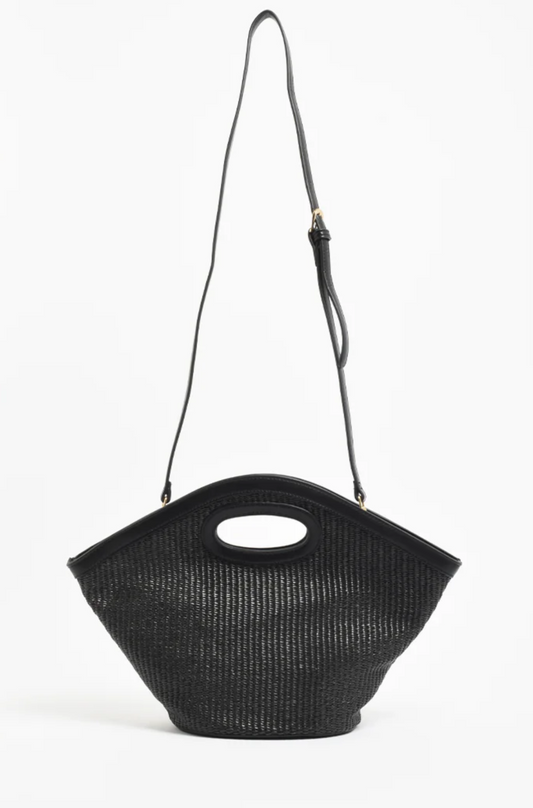 Skye Woven Small Bag in Black