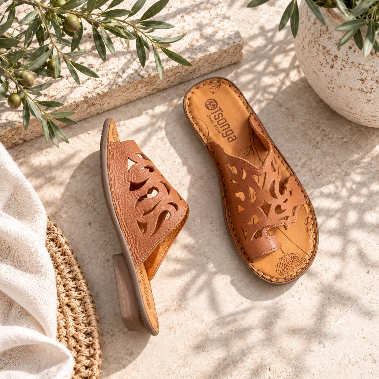 Tsonga Isivina Hazel Relaxa Slides