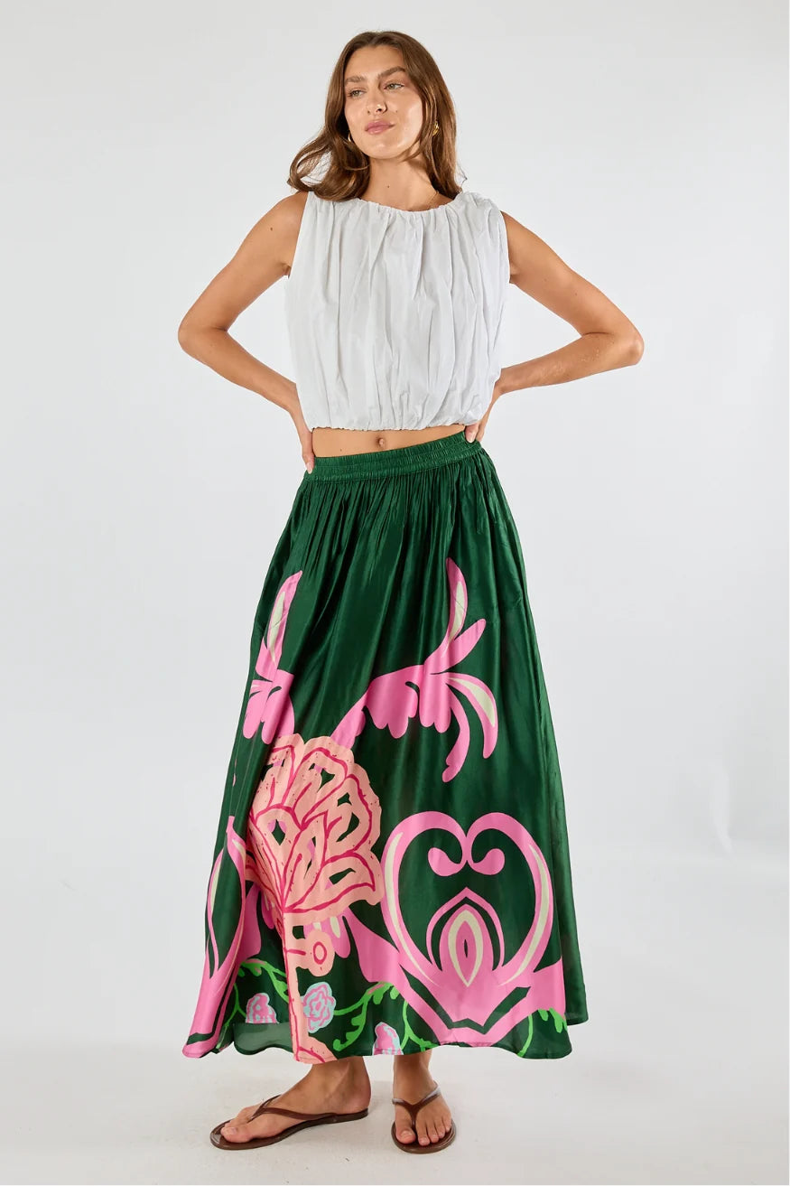 Itami Fontes Olive Skirt