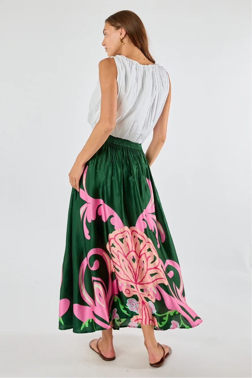 Itami Fontes Olive Skirt