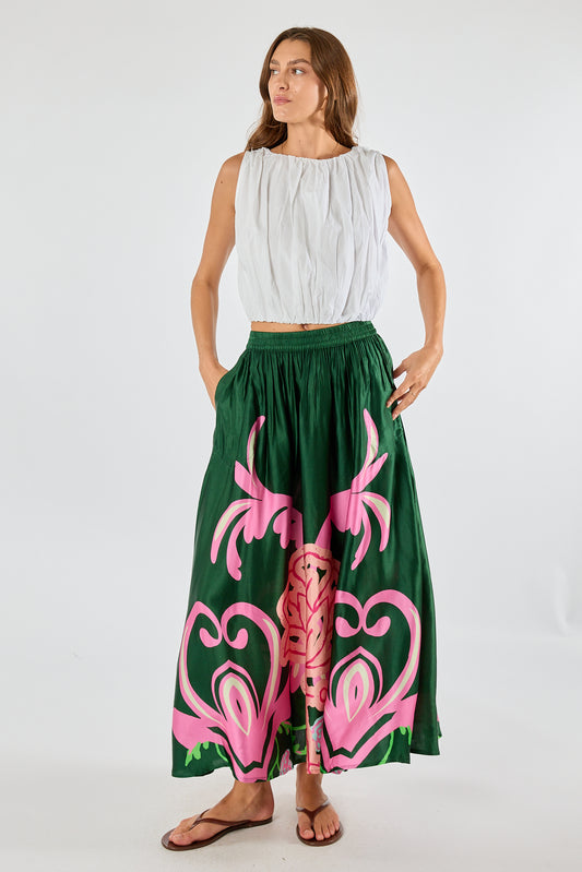 Itami Fontes Olive Skirt