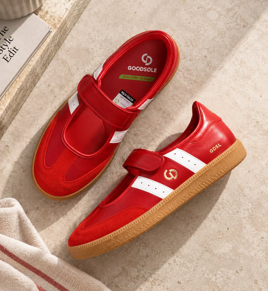 Goodsole 2001 Parlay Leather Suede Mary Jane Sneakers
