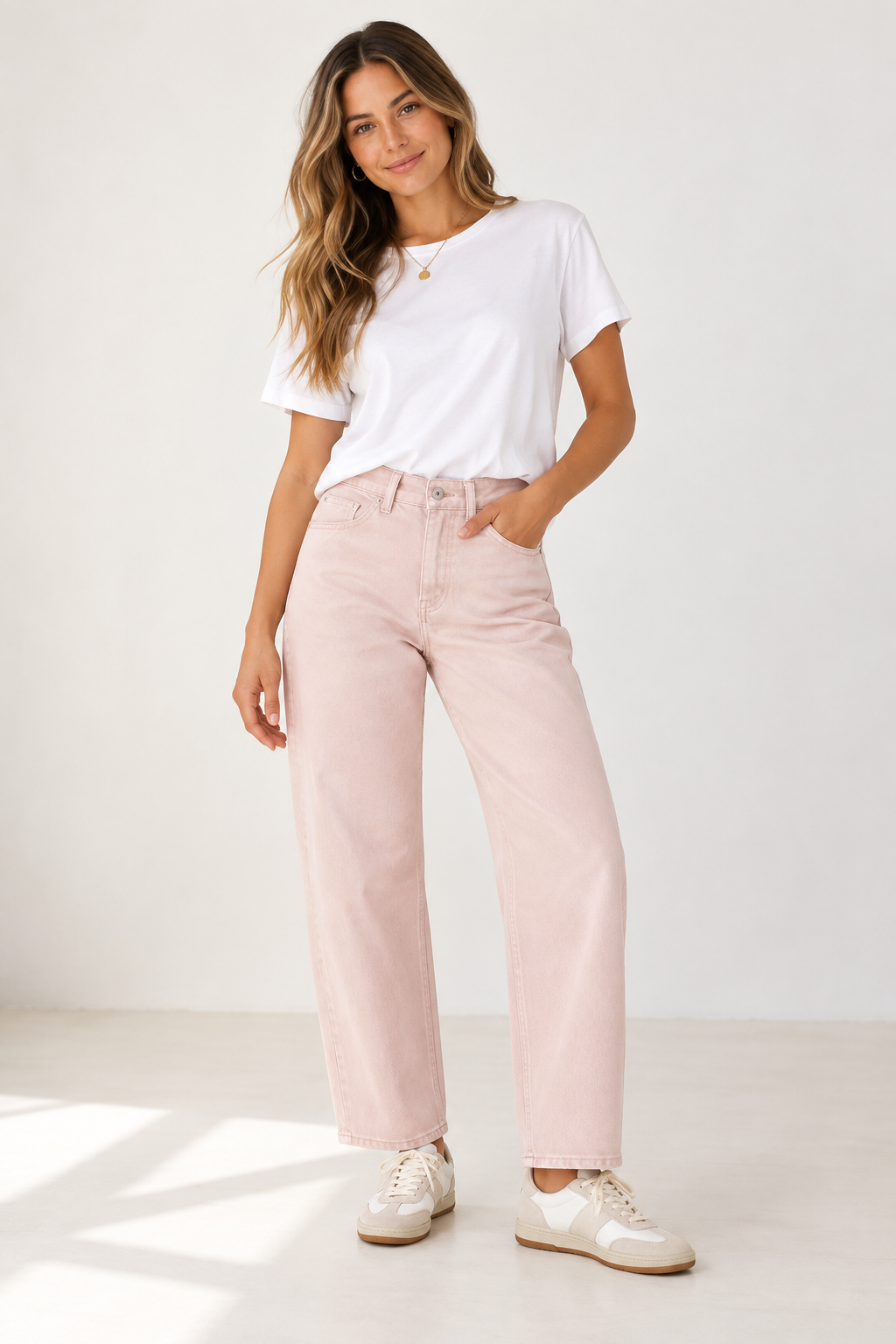 Stories Be Told Idolise Pale Pink Jeans