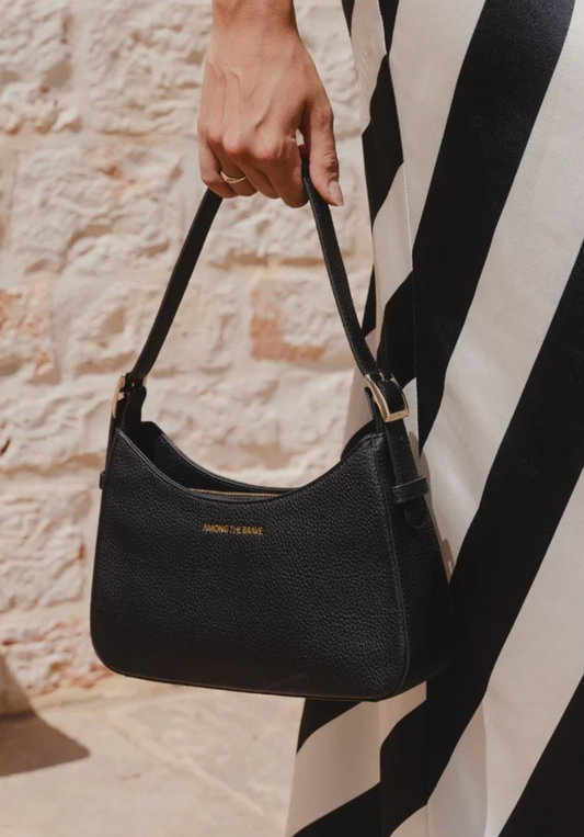Brooklyn Black Leather Bag.