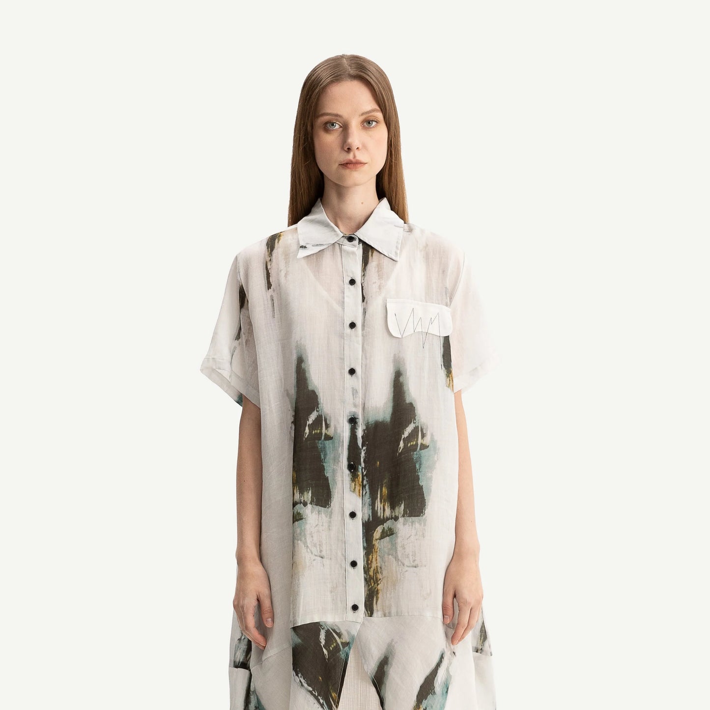 Bone & Aarrow Marlie Printed Shirt Dress
