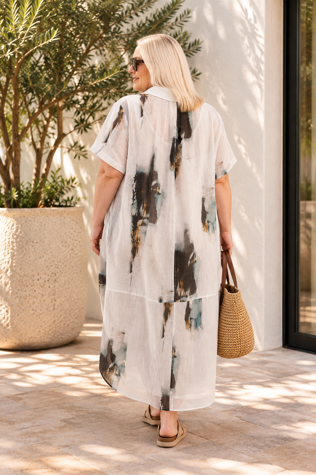 Bone & Aarrow Marlie Printed Shirt Dress
