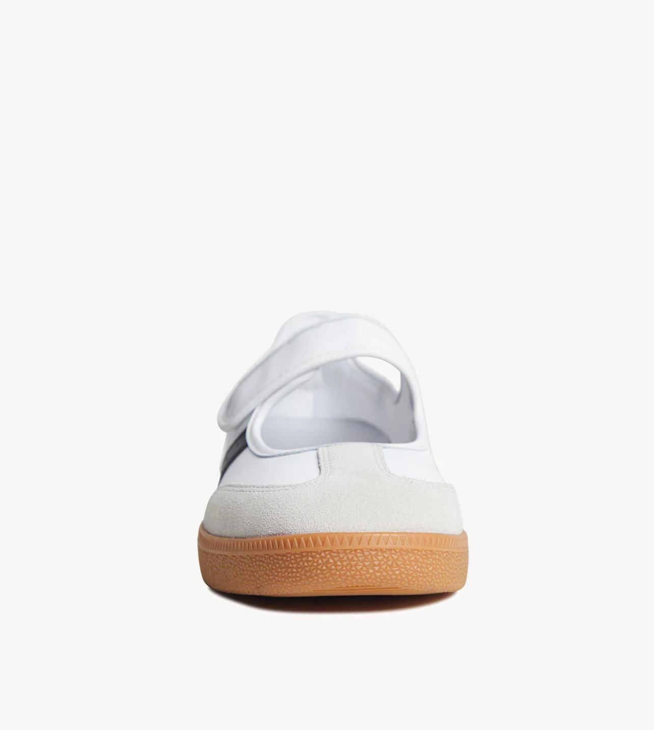 Goodsole 2001 Parlay Leather Suede Mary Jane Sneakers WHITE AND BLACK