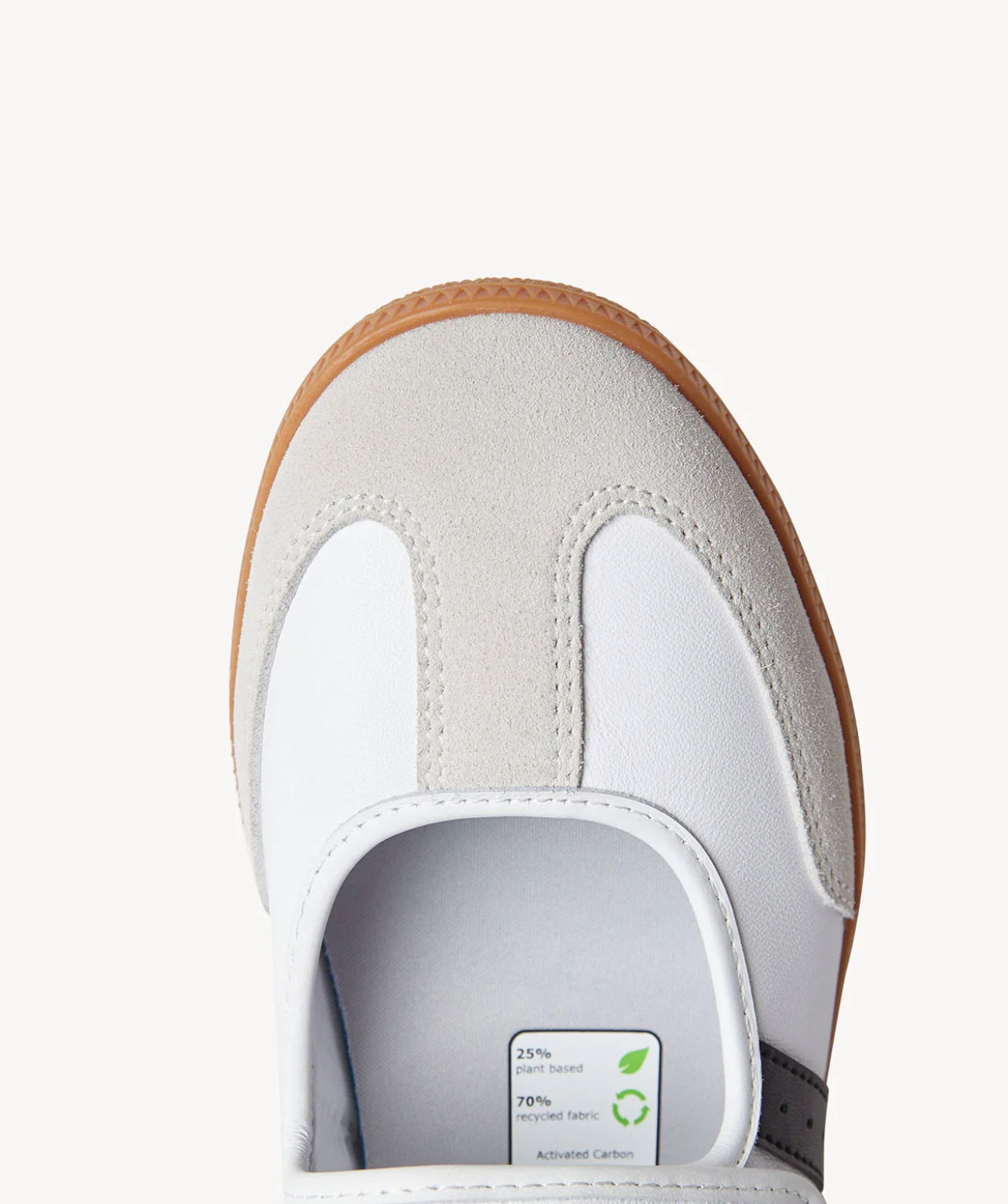 Goodsole 2001 Parlay Leather Suede Mary Jane Sneakers WHITE AND BLACK