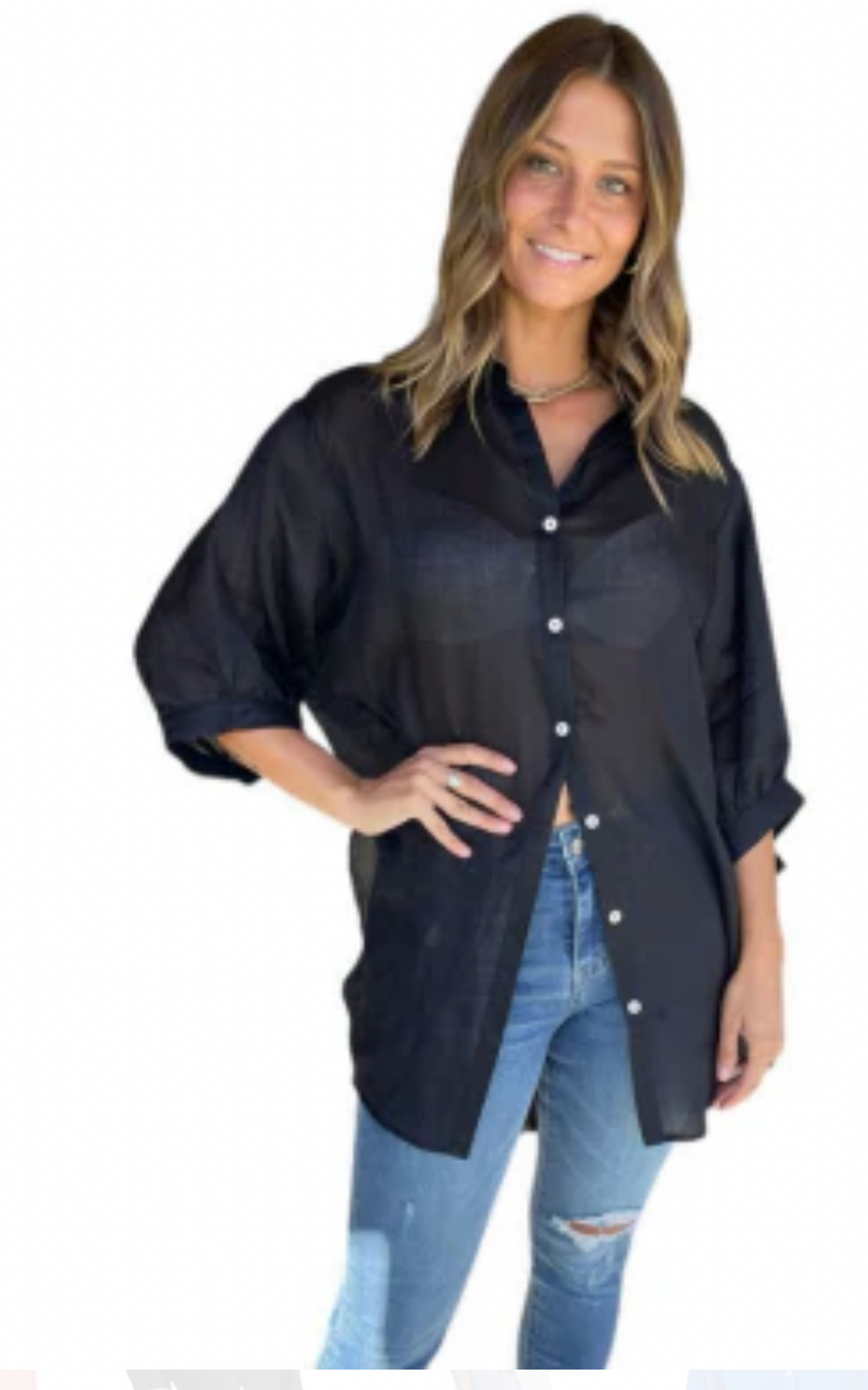 Worthier ATHENA Sheer Linen Shirt