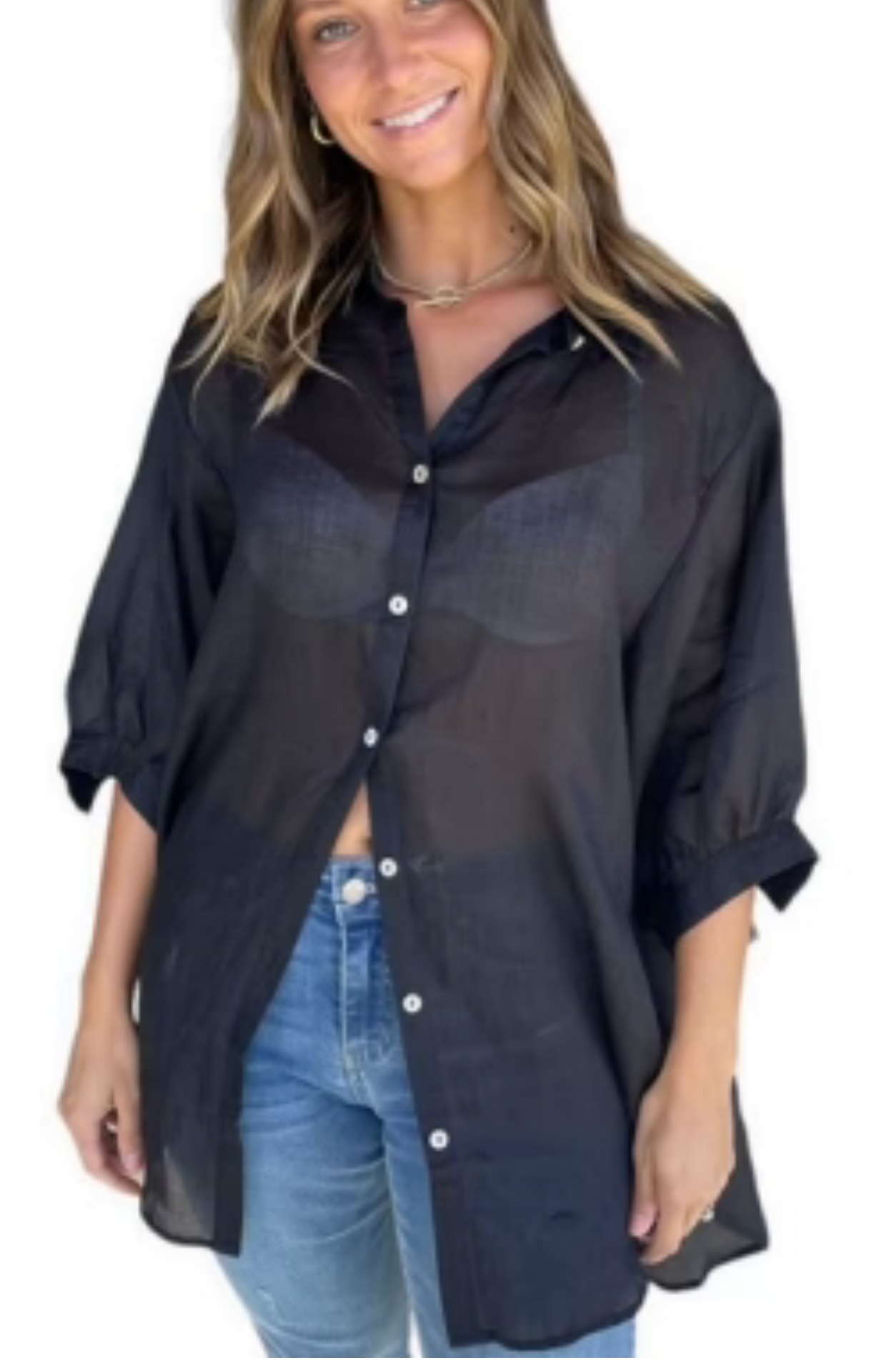 Worthier ATHENA Sheer Linen Shirt