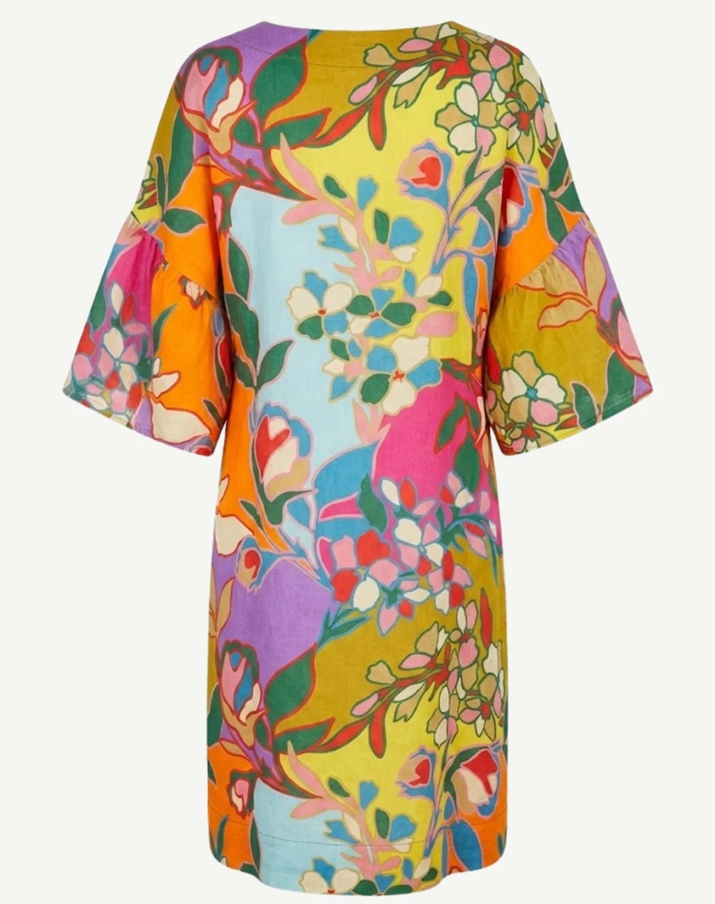 Corfu Summer Symphony Linen Dress