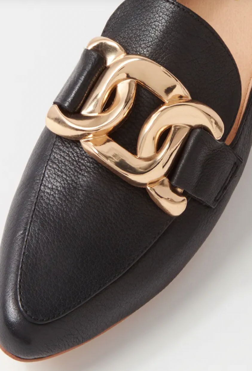 Top End Favilla in Black Slingback Flats