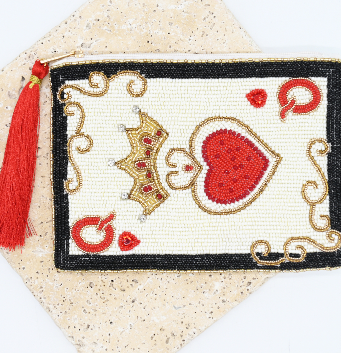 Anna Nova beaded Pouch