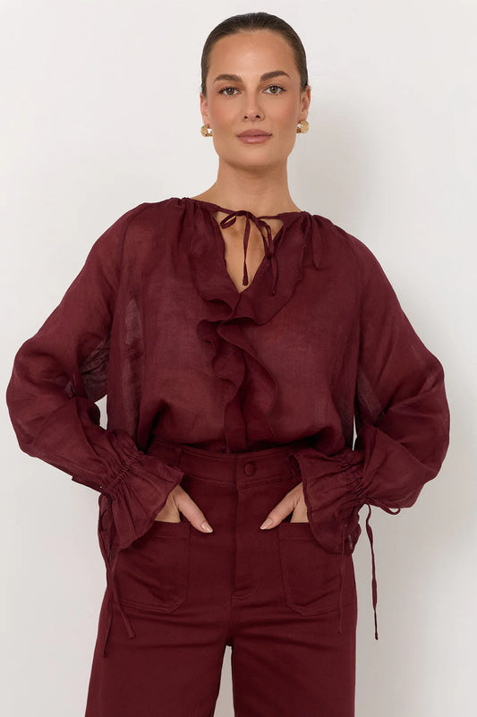 Adorne Freya Dark Cherry Top