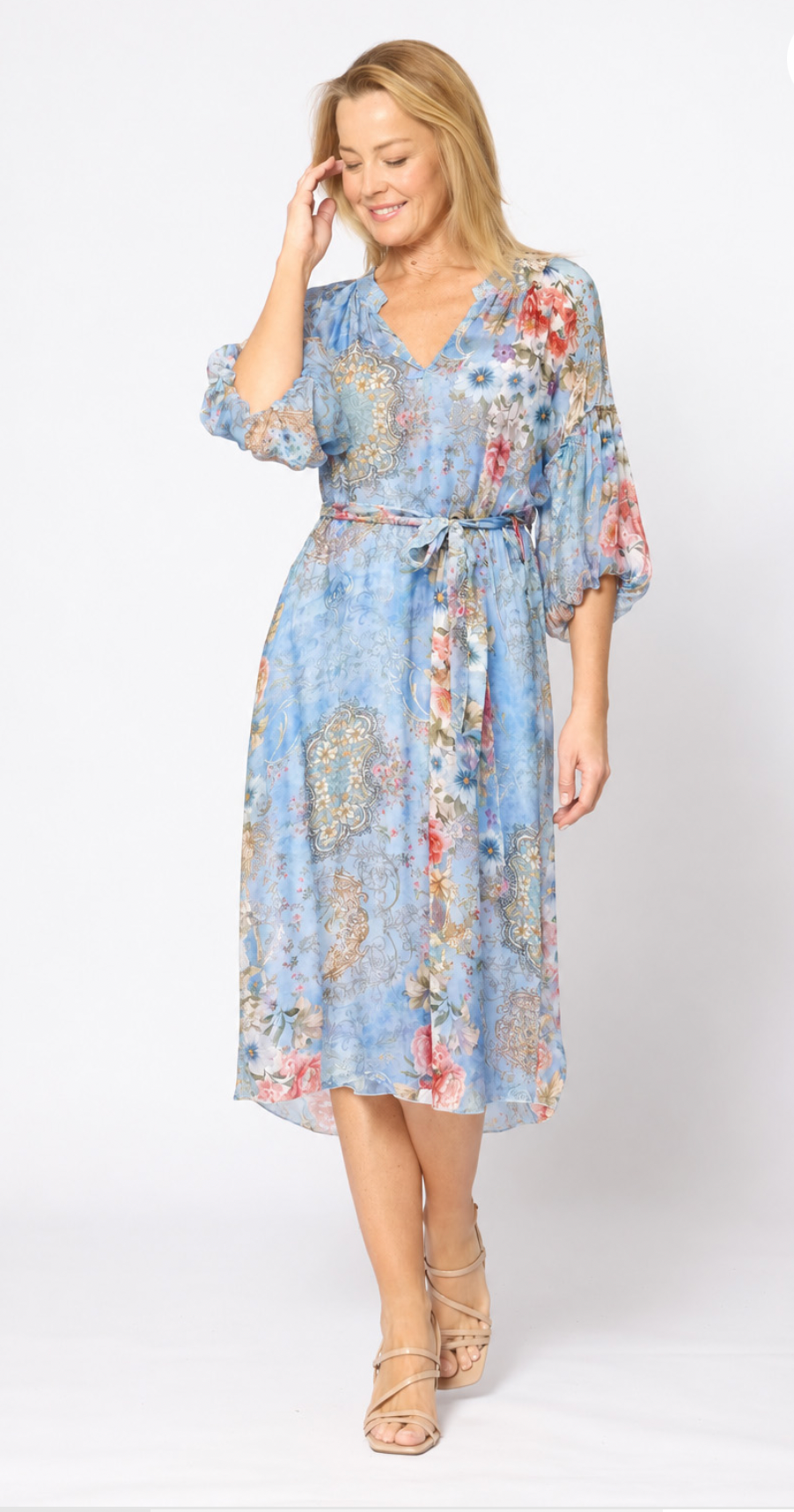 La Strada Maxi dress Pale Blue