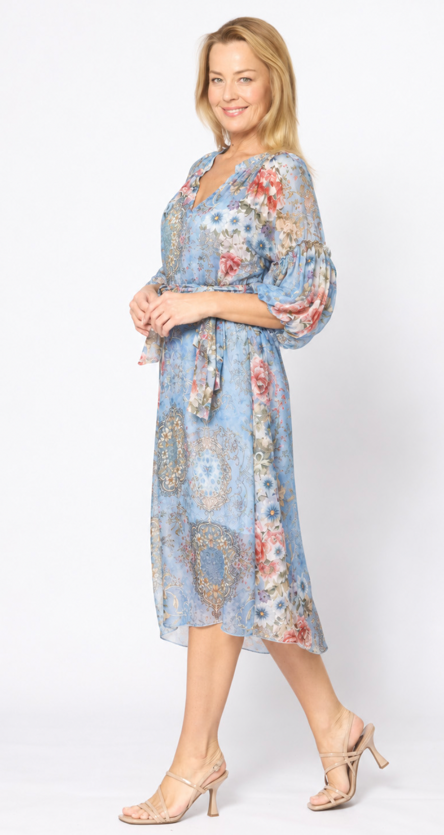 La Strada Maxi dress Pale Blue