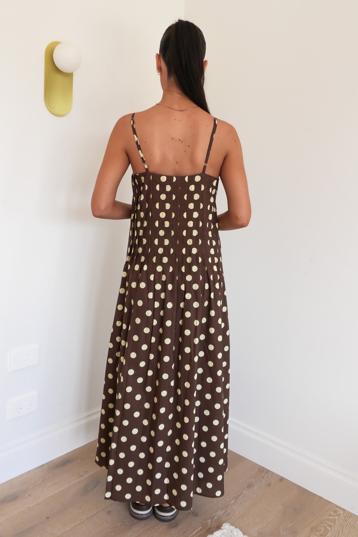Yh & Co Abella Midi Polka Dot Dress