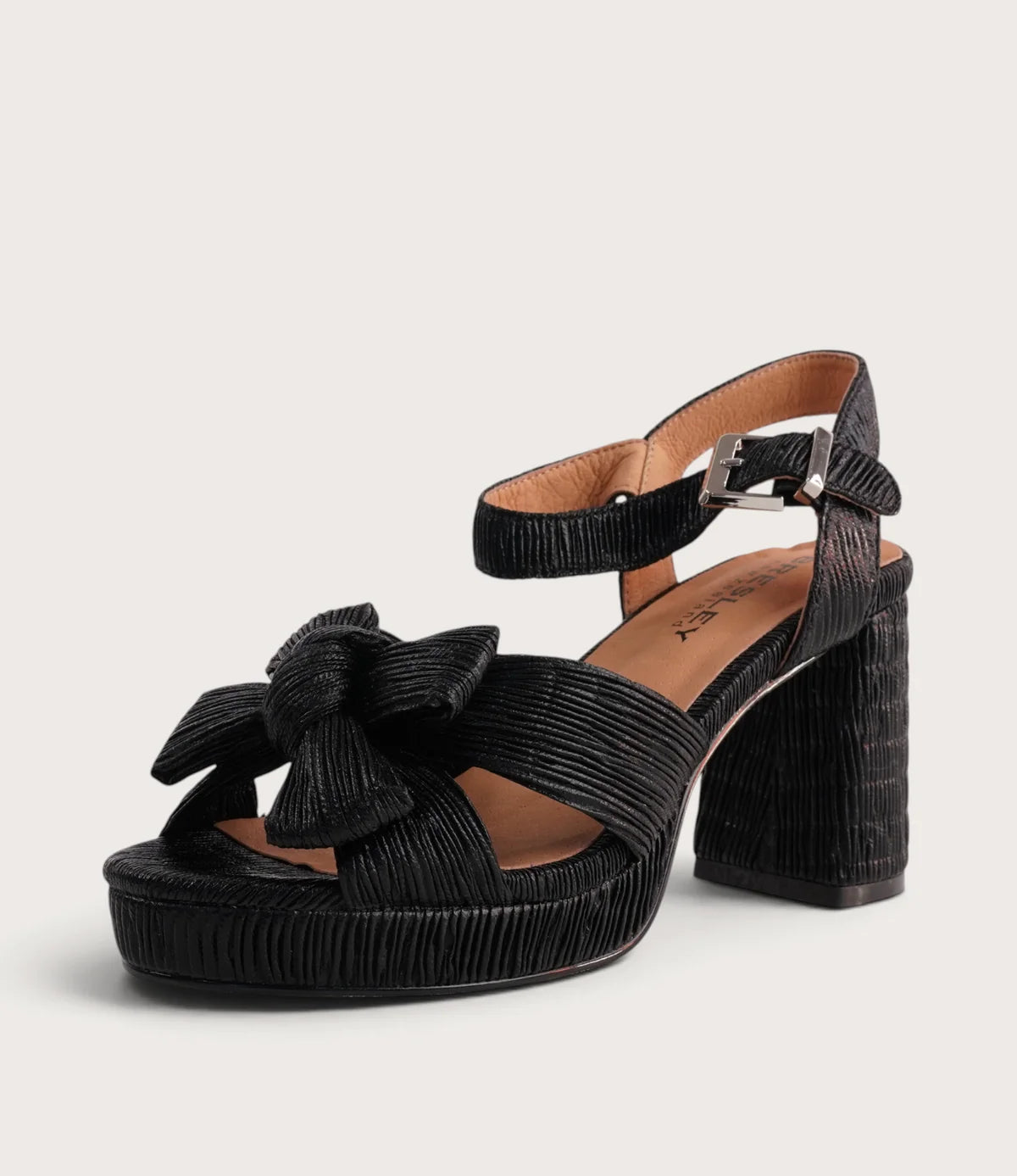 Bresley Sam Black Bow Heels