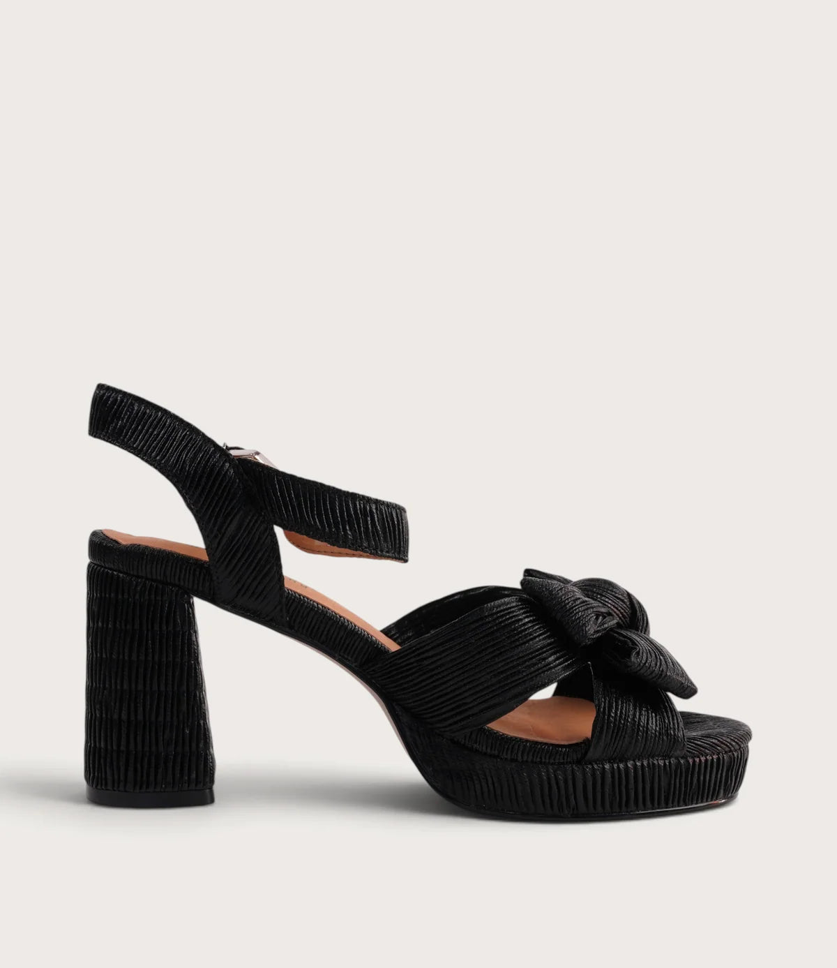 Bresley Sam Black Bow Heels