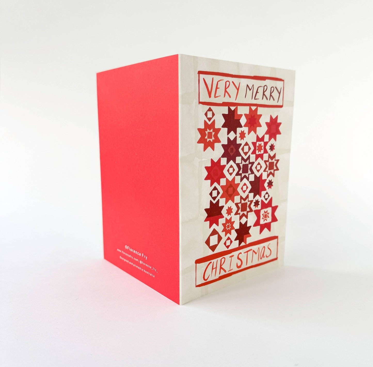 Quilt -Red  Christmas Stars: Yes