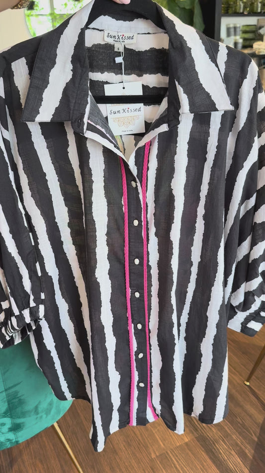 Sunkissed Jamaka Stripe Shirt
