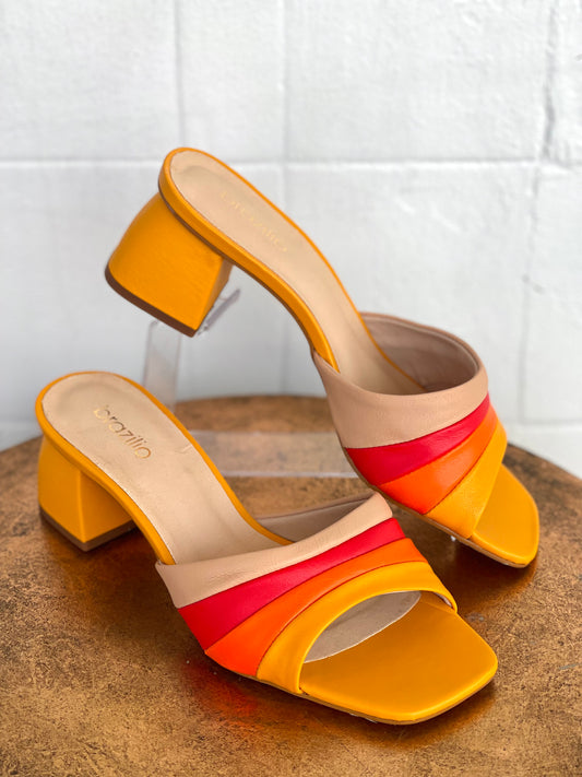 Brazilio Veneto Mango Sunrise Mules SIZE 9/40